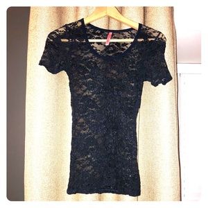 Dark Blue lace top Eight Sixty Brand S/M